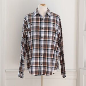 Patagonia Men’s Long Sleeve Pima Cotton Button Down Shirt Plaid Size Small